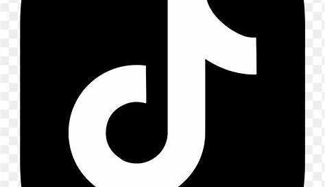 tik tok logo - black and white | Logo outline, Black app, App logo