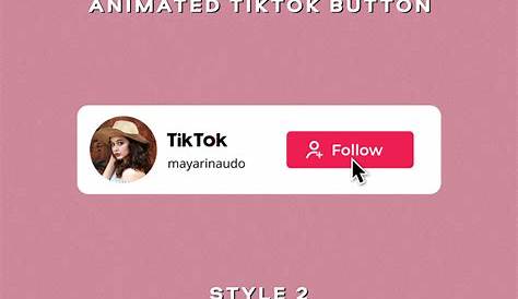 TikTok animation "Follow Me" Lower Thirds #2 green screen, Alpha