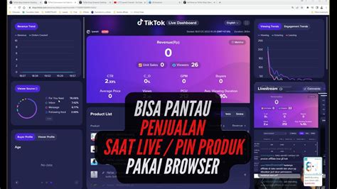 tiktok live streamer dashboard