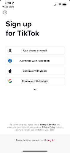 TikTok Signup