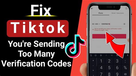 tiktok verification code error