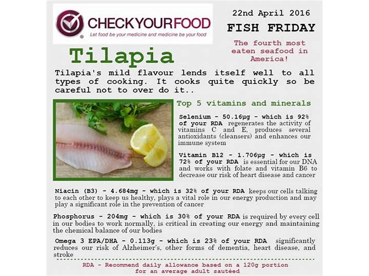 tilapia taste and nutrition