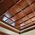 tile floor wood ceiling