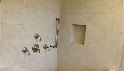 Tile Shower With Knee Wall