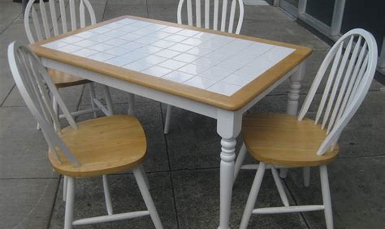 Tile Top Kitchen Table and Chairs: A Timeless Choice for the Heart of Your Home