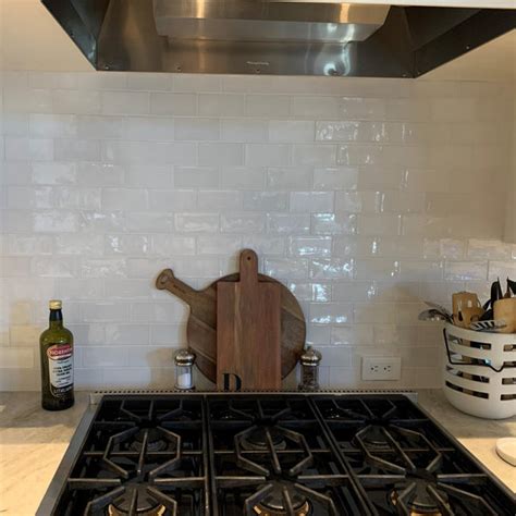 Tile Backsplash Glossy White