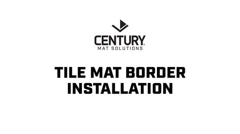 Tile Border Installation