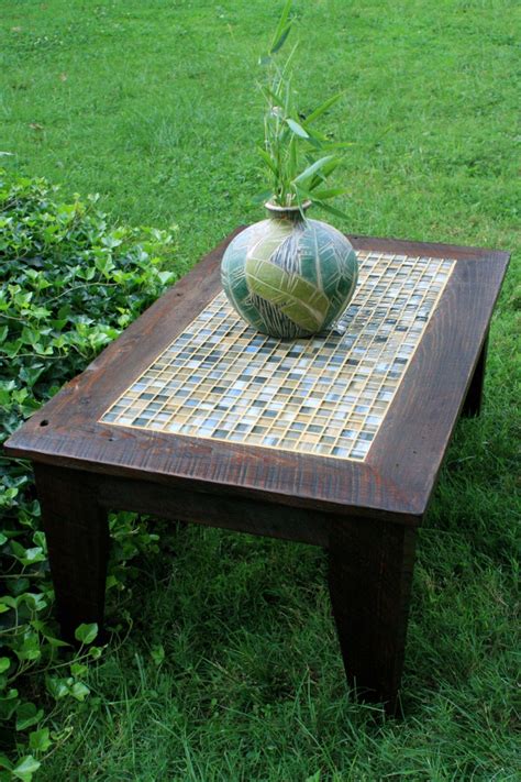 Tile Coffee Table Rustic