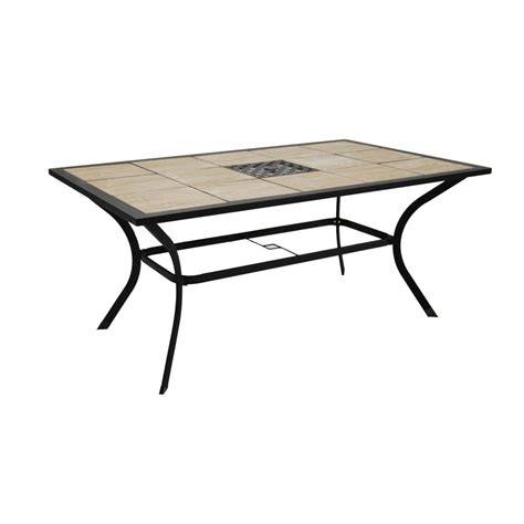 Tivoli Rectangular Tile Top Patio Dining Table JS7A326