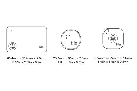 Tile Tracker Dimensions