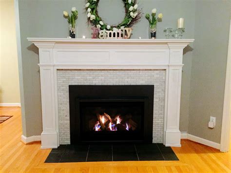tiled gas fire surround