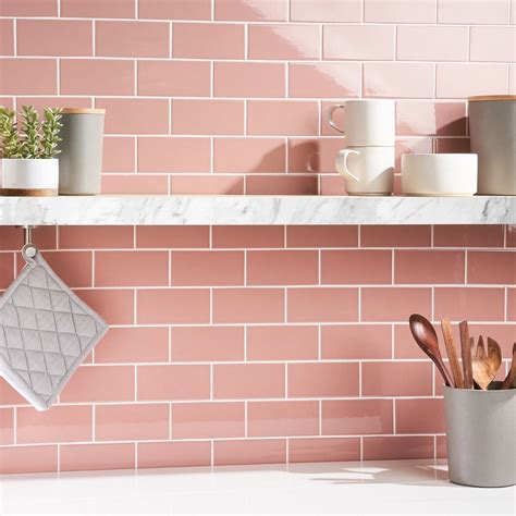 Cool Tiles Backsplash Pink 2023