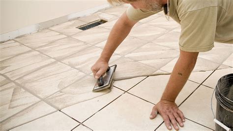 Tiles Grout Apply