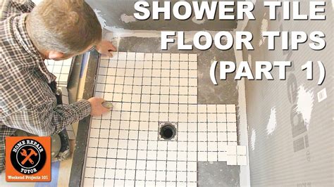 tiling a shower floor before walls