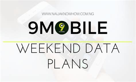 tilt of 9mobile Weekend Data Plans and Subscription Codes