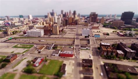 Tilt Shift Drone Video