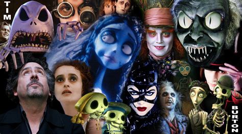 tim burton movie characters list