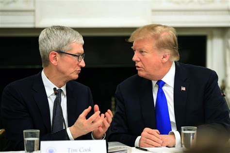tim cook and trump
