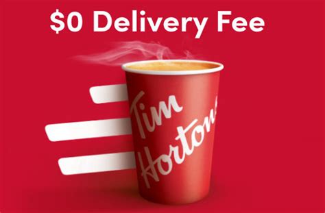 tim hortons free delivery