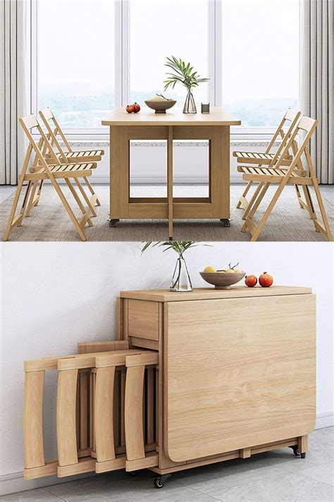 Timber Folding Table And Chairs