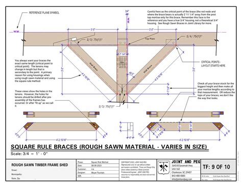 Timber Frame Brace Size