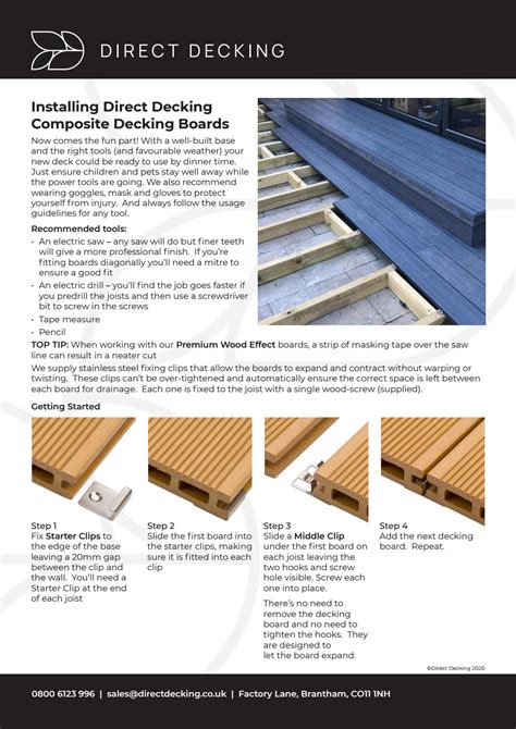 Timbertech Composite Decking Installation Instructions