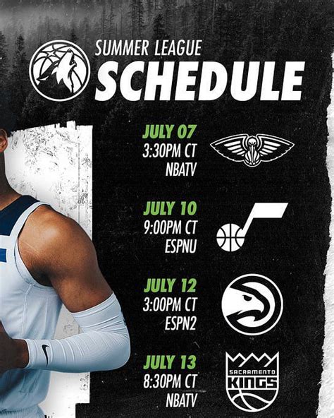 timberwolves summer league schedule