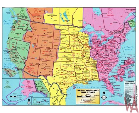 Time Zone Map Usa Cities