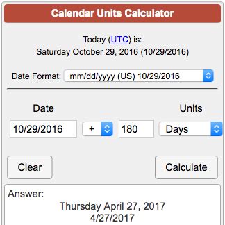 time and date calculator 2021