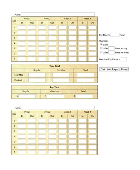 time card calculator military time