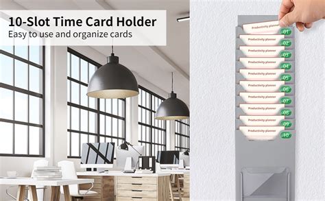Time Card Rack Clear