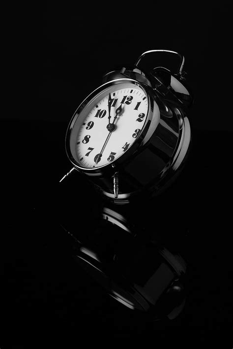 Time Clock Black Background
