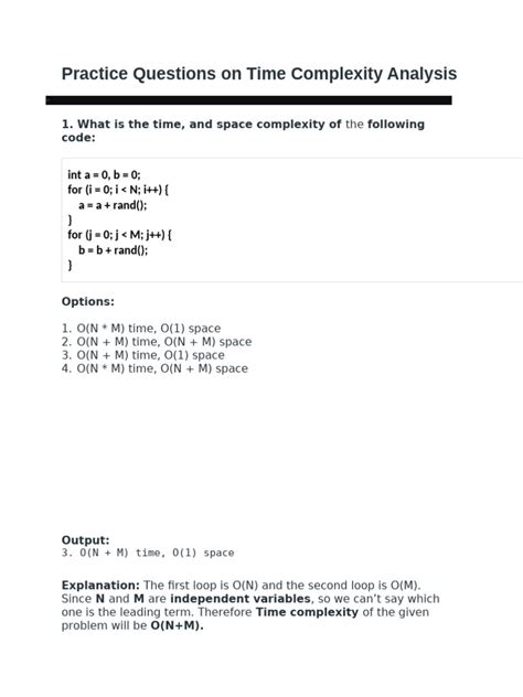Time Complexity Tricky Questions