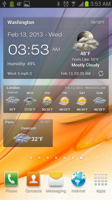 Time Date Weather Widget For Android
