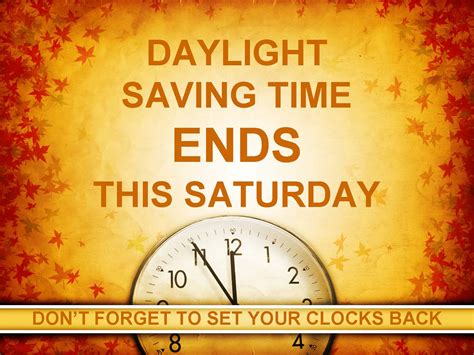 time daylight savings ends