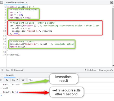 Time Delay Function In Javascript