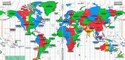 time difference between countries