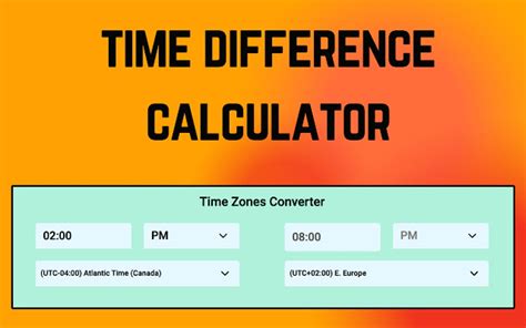 Time Difference Calculator In C#