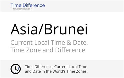 time difference in brunei