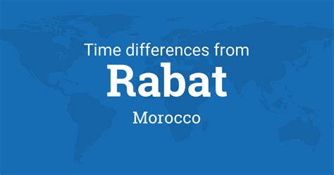 time difference in morocco