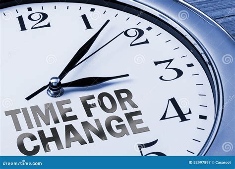 time for change