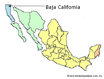 time in baja mexico