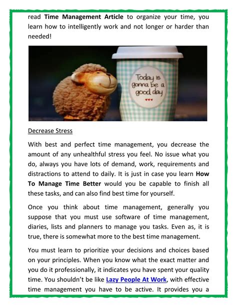 Master Time Management