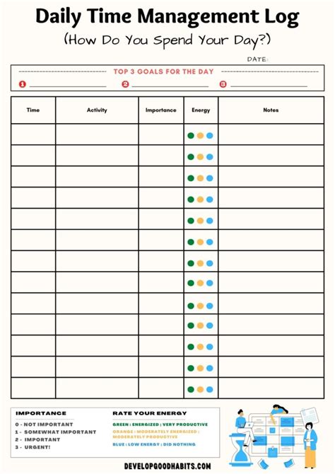 Time Management Printable Activity