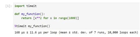Time Profiling In Jupyter Notebook