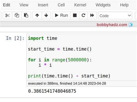 Time Python Execution Jupyter