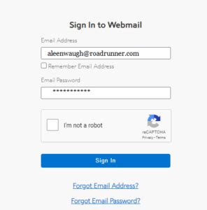 time warner roadrunner email login help