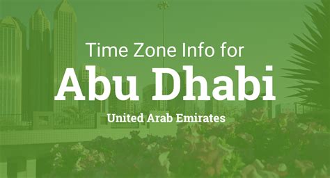 time zone in abu dhabi