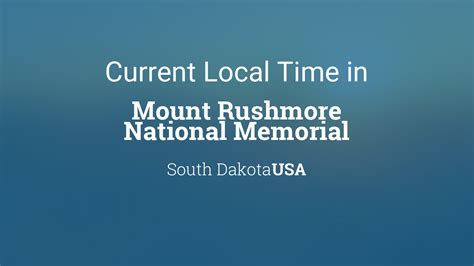 time zone mount rushmore