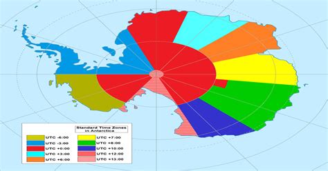 time zone names map of antarctica